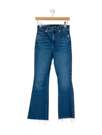 Pre-owned Veronica Beard High-rise Flared Jeans In Blue