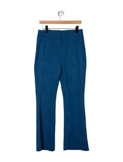 Pre-owned Veronica Beard High-rise Flared Jeans In Blue