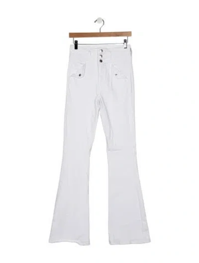 Pre-owned Veronica Beard High-rise Flared Jeans In Blue