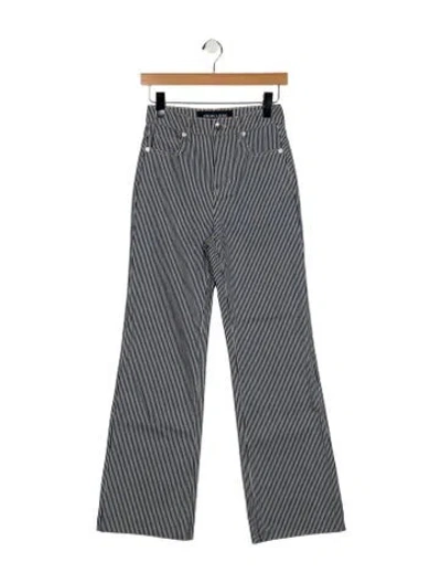 Pre-owned Veronica Beard High-rise Flared Jeans In Blue
