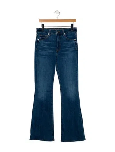 Pre-owned Veronica Beard High-rise Flared Jeans In Blue