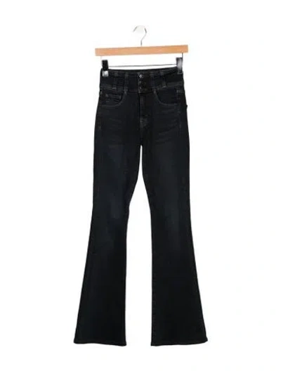 Pre-owned Veronica Beard High-rise Flared Jeans In Blue