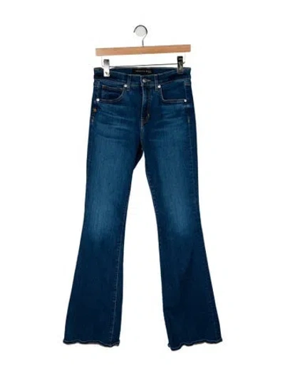 Pre-owned Veronica Beard High-rise Flared Jeans In Blue