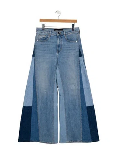 Pre-owned Veronica Beard High-rise Flared Jeans In Blue
