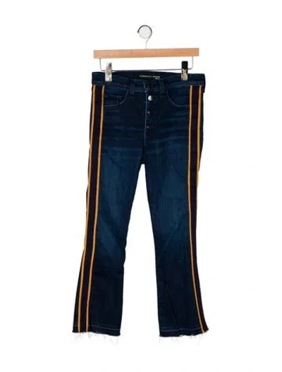 Pre-owned Veronica Beard High-rise Flared Jeans In Blue