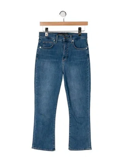 Pre-owned Veronica Beard High-rise Flared Jeans In Blue