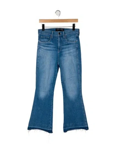 Pre-owned Veronica Beard High-rise Flared Jeans In Blue