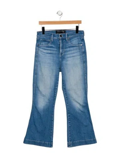 Pre-owned Veronica Beard High-rise Flared Jeans In Blue