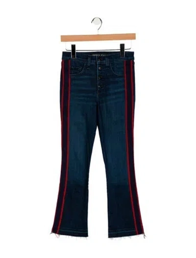 Pre-owned Veronica Beard High-rise Flared Jeans In Blue