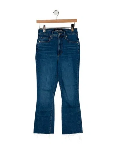 Pre-owned Veronica Beard High-rise Flared Jeans In Blue