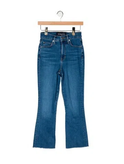 Pre-owned Veronica Beard High-rise Flared Jeans In Blue