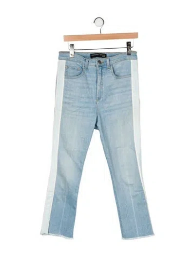 Pre-owned Veronica Beard High-rise Flared Jeans In Blue