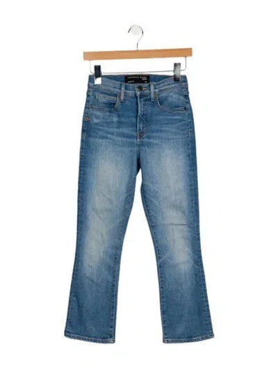 Pre-owned Veronica Beard High-rise Flared Jeans In Blue