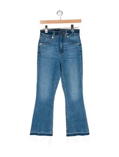 Pre-owned Veronica Beard High-rise Flared Jeans In Blue