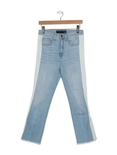 Pre-owned Veronica Beard High-rise Flared Jeans In Blue