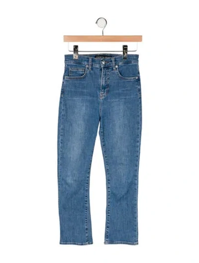 Pre-owned Veronica Beard High-rise Flared Jeans In Blue