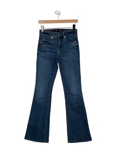 Pre-owned Veronica Beard High-rise Flared Jeans In Blue