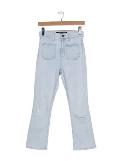 Pre-owned Veronica Beard High-rise Flared Jeans In Blue