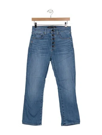 Pre-owned Veronica Beard High-rise Flared Jeans In Blue