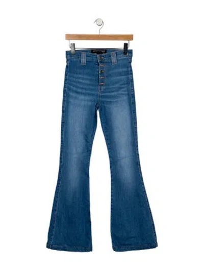 Pre-owned Veronica Beard High-rise Flared Jeans In Blue