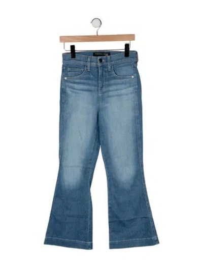 Pre-owned Veronica Beard High-rise Flared Jeans In Blue