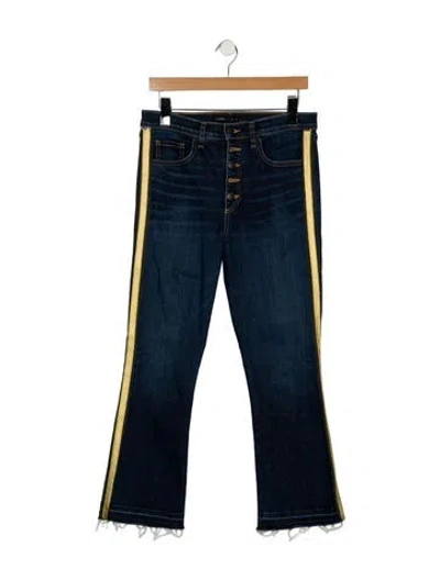 Pre-owned Veronica Beard High-rise Flared Jeans In Blue