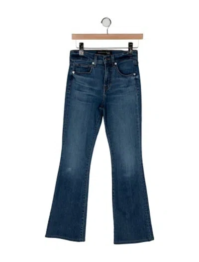 Pre-owned Veronica Beard High-rise Flared Jeans In Blue