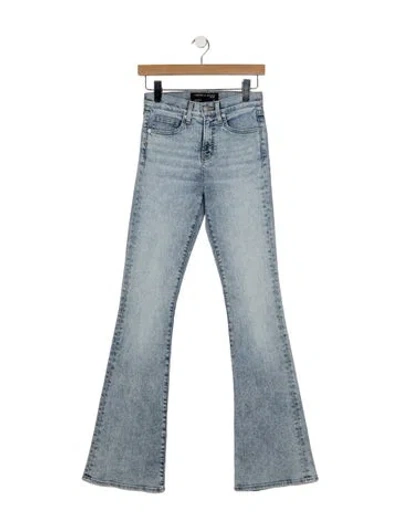 Pre-owned Veronica Beard High-rise Flared Jeans In Blue
