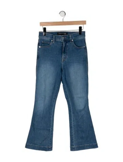 Pre-owned Veronica Beard High-rise Flared Jeans In Blue