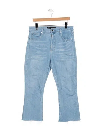 Pre-owned Veronica Beard High-rise Flared Jeans In Blue
