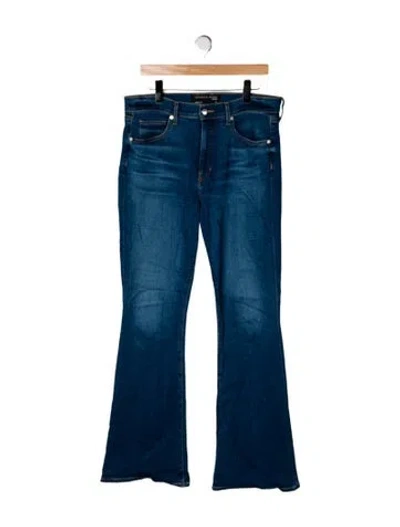 Pre-owned Veronica Beard High-rise Flared Jeans In Blue