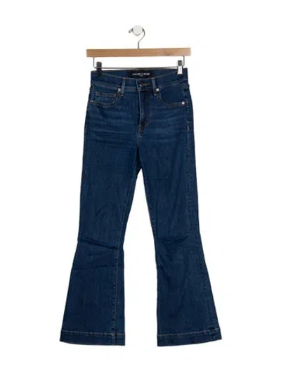 Pre-owned Veronica Beard High-rise Flared Jeans In Blue