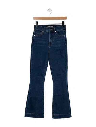 Pre-owned Veronica Beard High-rise Flared Jeans In Blue