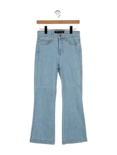 Pre-owned Veronica Beard High-rise Flared Jeans In Blue