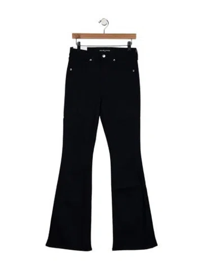 Pre-owned Veronica Beard High-rise Flared Jeans In Blue