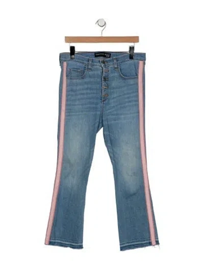 Pre-owned Veronica Beard High-rise Flared Jeans In Blue