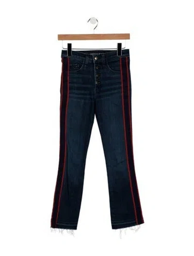 Pre-owned Veronica Beard High-rise Flared Jeans In Blue