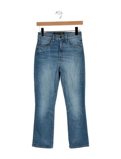 Pre-owned Veronica Beard High-rise Flared Jeans In Blue