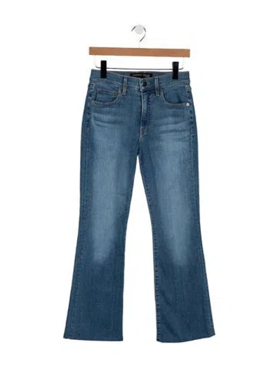 Pre-owned Veronica Beard High-rise Flared Jeans In Blue