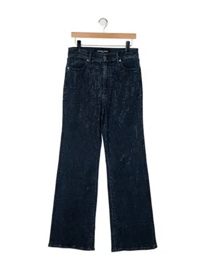 Pre-owned Veronica Beard High-rise Flared Jeans In Blue