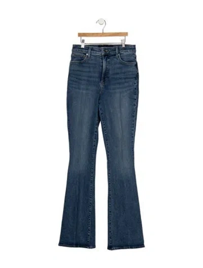 Pre-owned Veronica Beard High-rise Flared Jeans In Blue