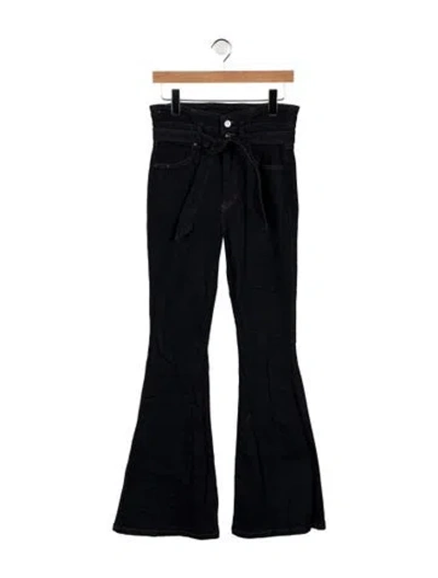 Pre-owned Veronica Beard High-rise Flared Jeans In Blue