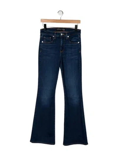 Pre-owned Veronica Beard High-rise Flared Jeans In Blue