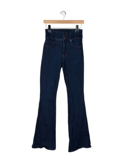 Pre-owned Veronica Beard High-rise Flared Jeans In Blue