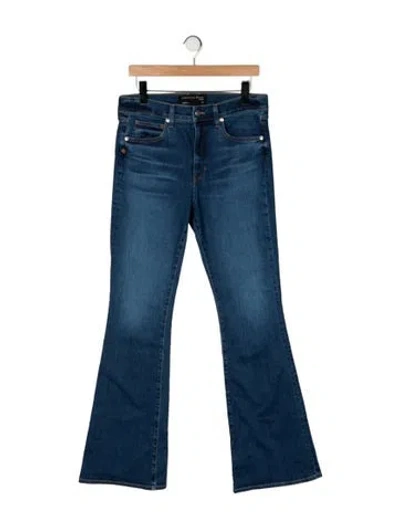 Pre-owned Veronica Beard High-rise Flared Jeans In Blue