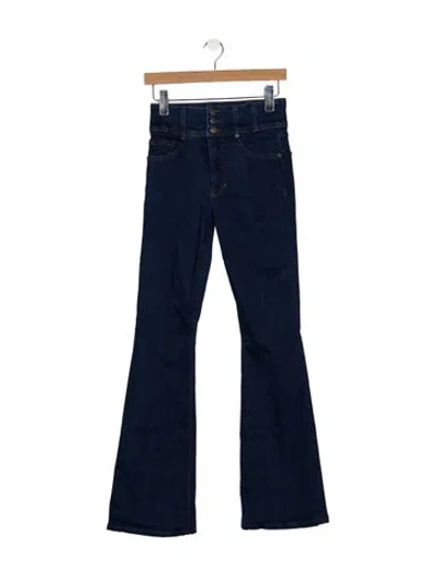 Pre-owned Veronica Beard High-rise Flared Jeans In Blue