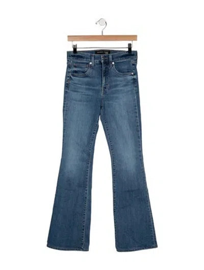 Pre-owned Veronica Beard High-rise Flared Jeans In Blue