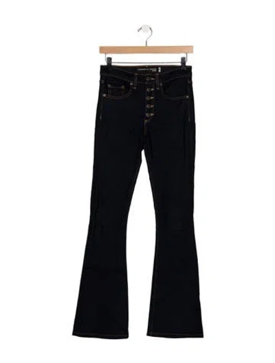 Pre-owned Veronica Beard High-rise Flared Jeans In Blue