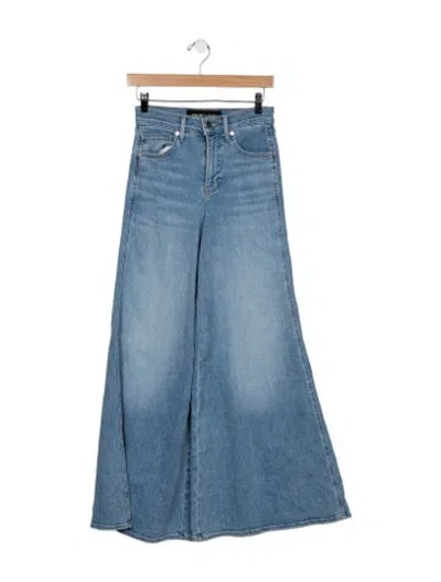 Pre-owned Veronica Beard High-rise Flared Jeans In Blue
