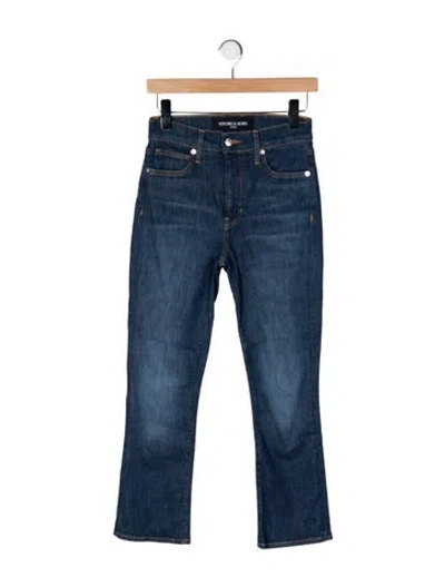 Pre-owned Veronica Beard High-rise Flared Jeans In Blue